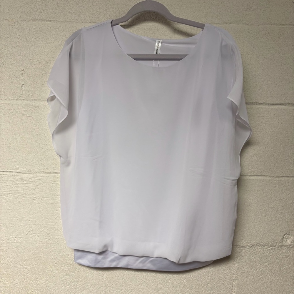 NWT Neineiwu Chic White Women's Blouse Size Large